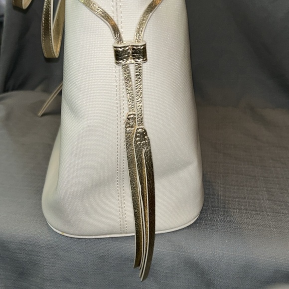 EricJavits New York tote bag. Very good condition. Gold cream, and green colors - Picture 8 of 8